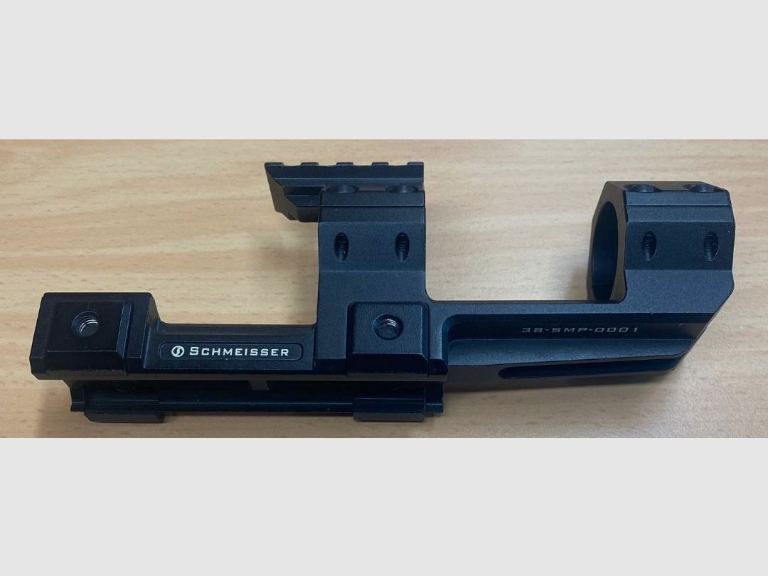 Schmeisser SMP Blockmontage, diametro dell'anello 30mm, inclusa piastra superiore Picatinny per Red Dot, ecc.