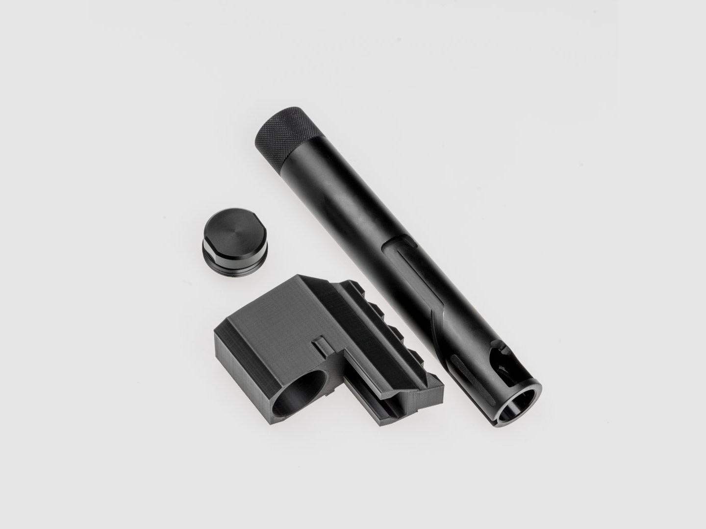 BUNDLE | ALU TUNING BARREL - Short + Cover + Expansion Cap | Co² KIT | FSC Pistol | 60J+