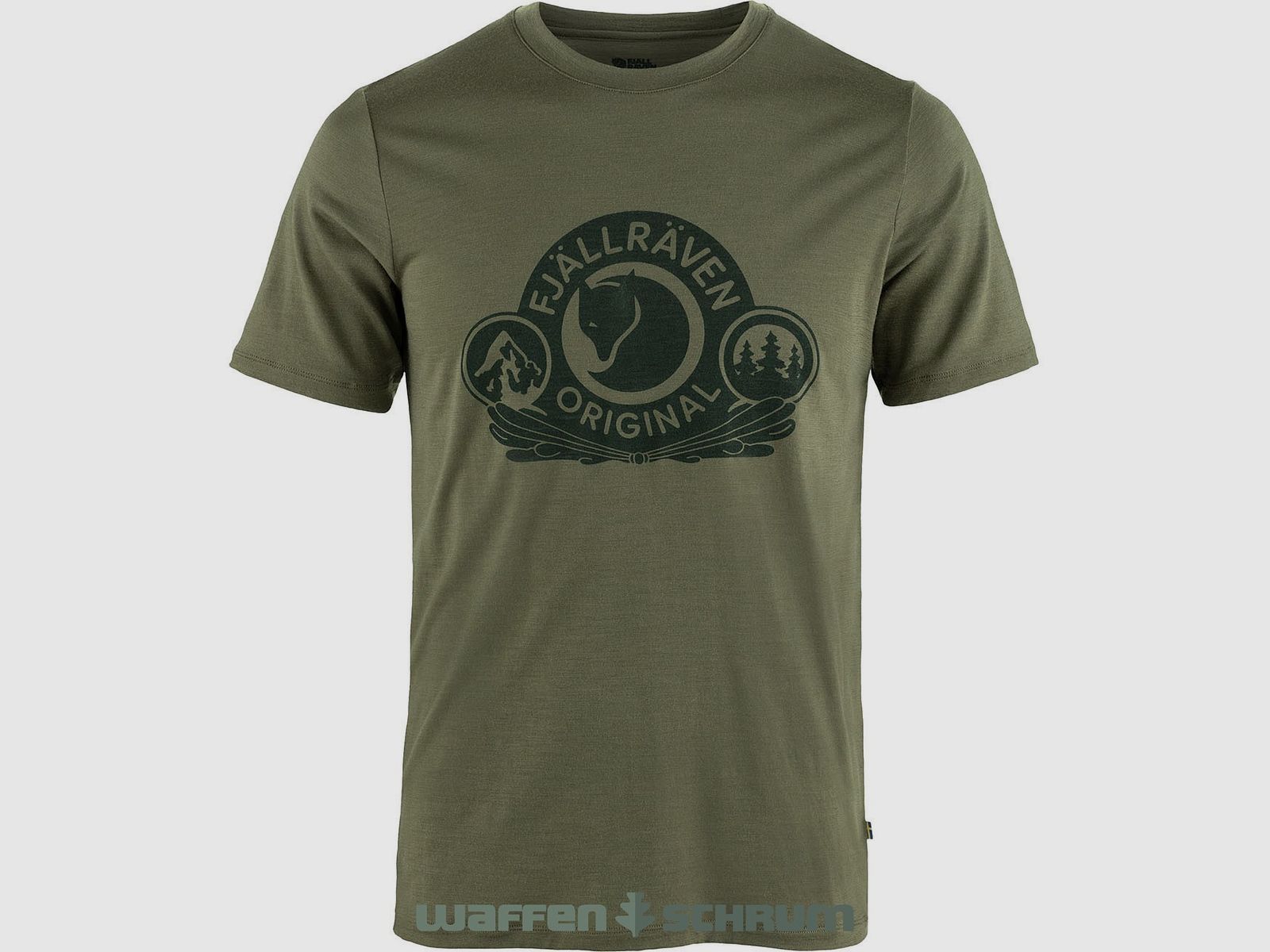 Fjällräven T-Shirt Abisko Wool Classic Laurel Green