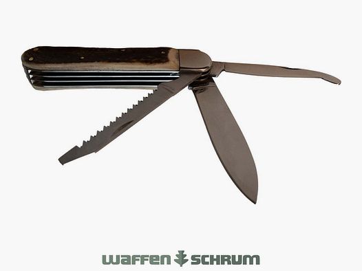 Couteau de chasse InnoMar avec lame d'ouverture en corne de cerf et scie