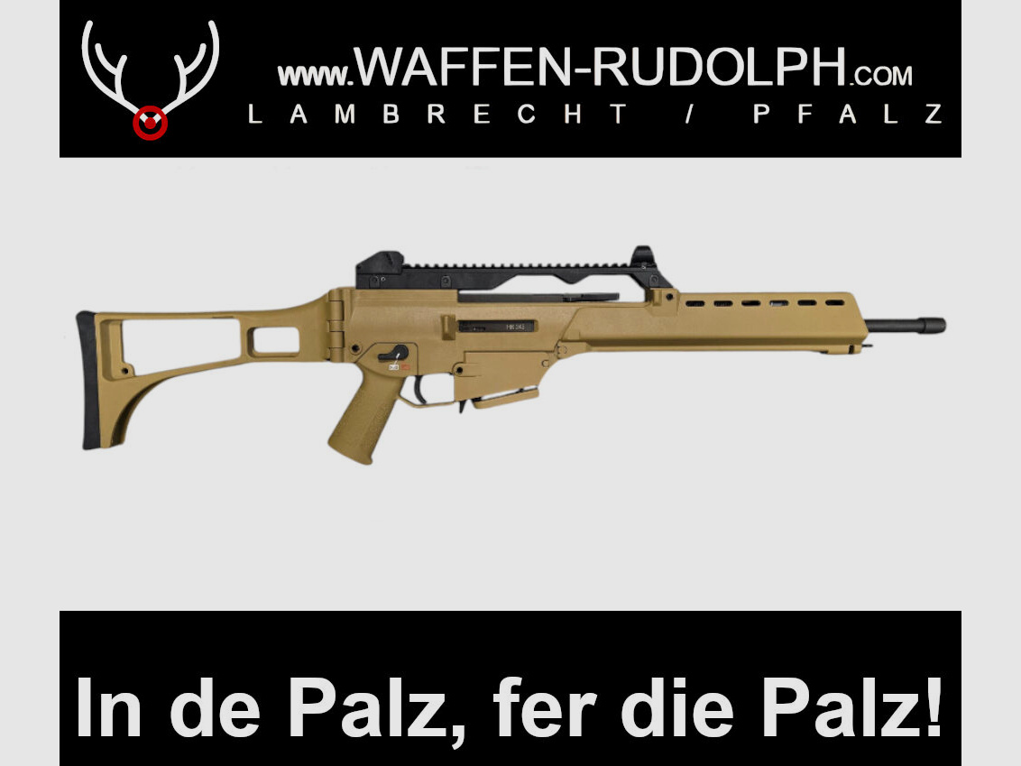 HK243 S SAR | Cywilna karabinek G36 półautomatyczny, kal. 223Rem piaskowy