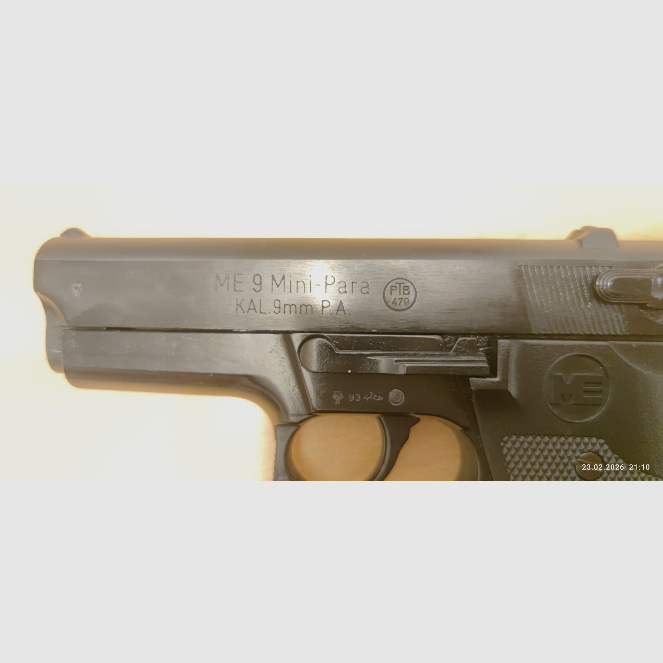 Cuno Melcher ME 9 Mini-Para brüniert 9 mm Pak