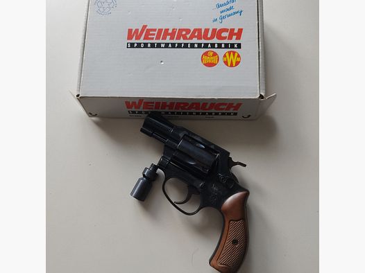 Weihrauch Arminius HW 37  - 9mm Knall. -  SRS Revolver mit Box PTB