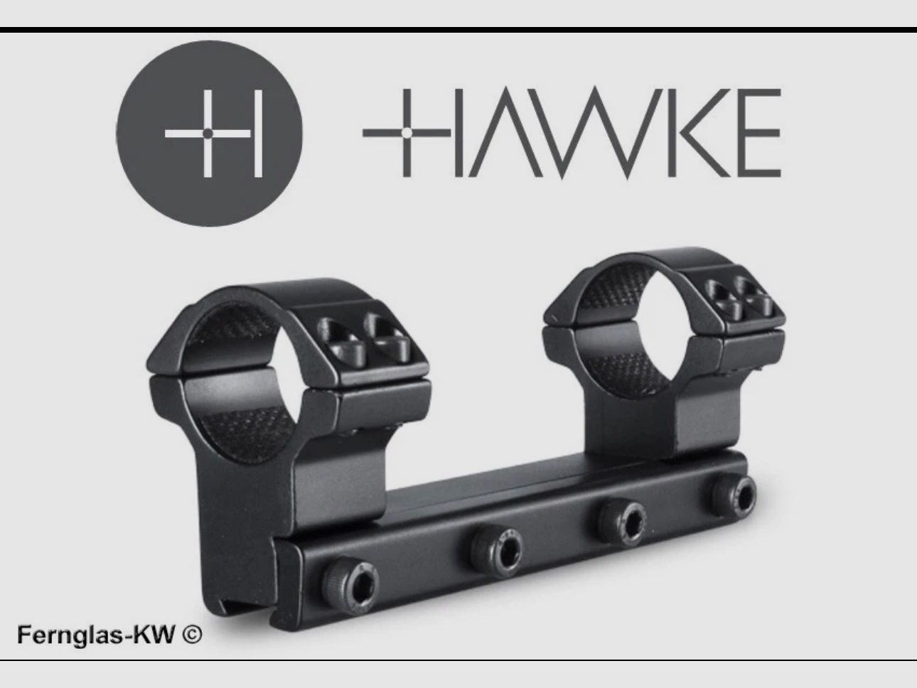 2 x support de lunette HAWKE 1 pouce 25,4 11 mm rail