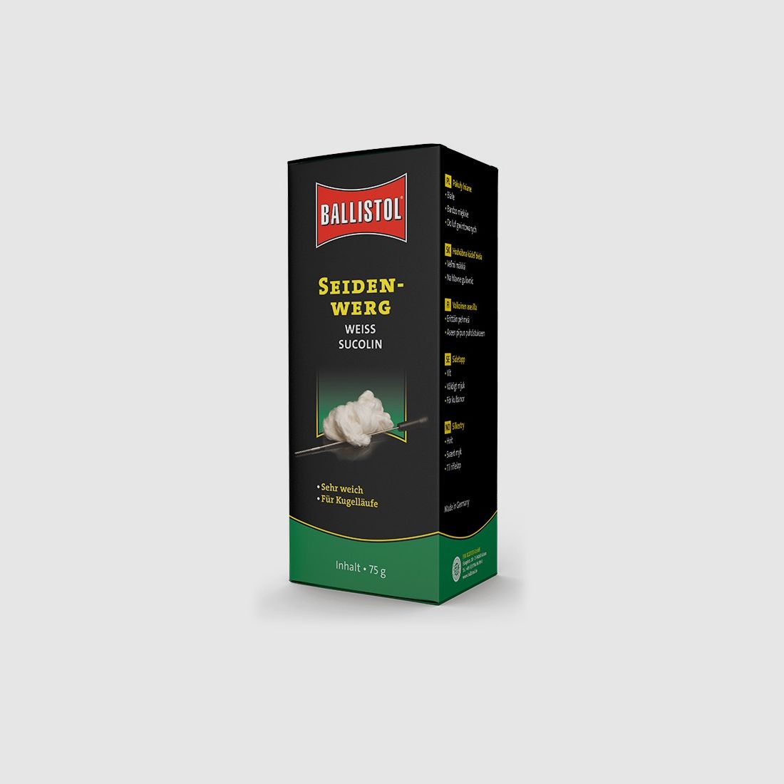 Ballistol Sucolin Silk Work KK 75 g white cleaning accessories for weapons
