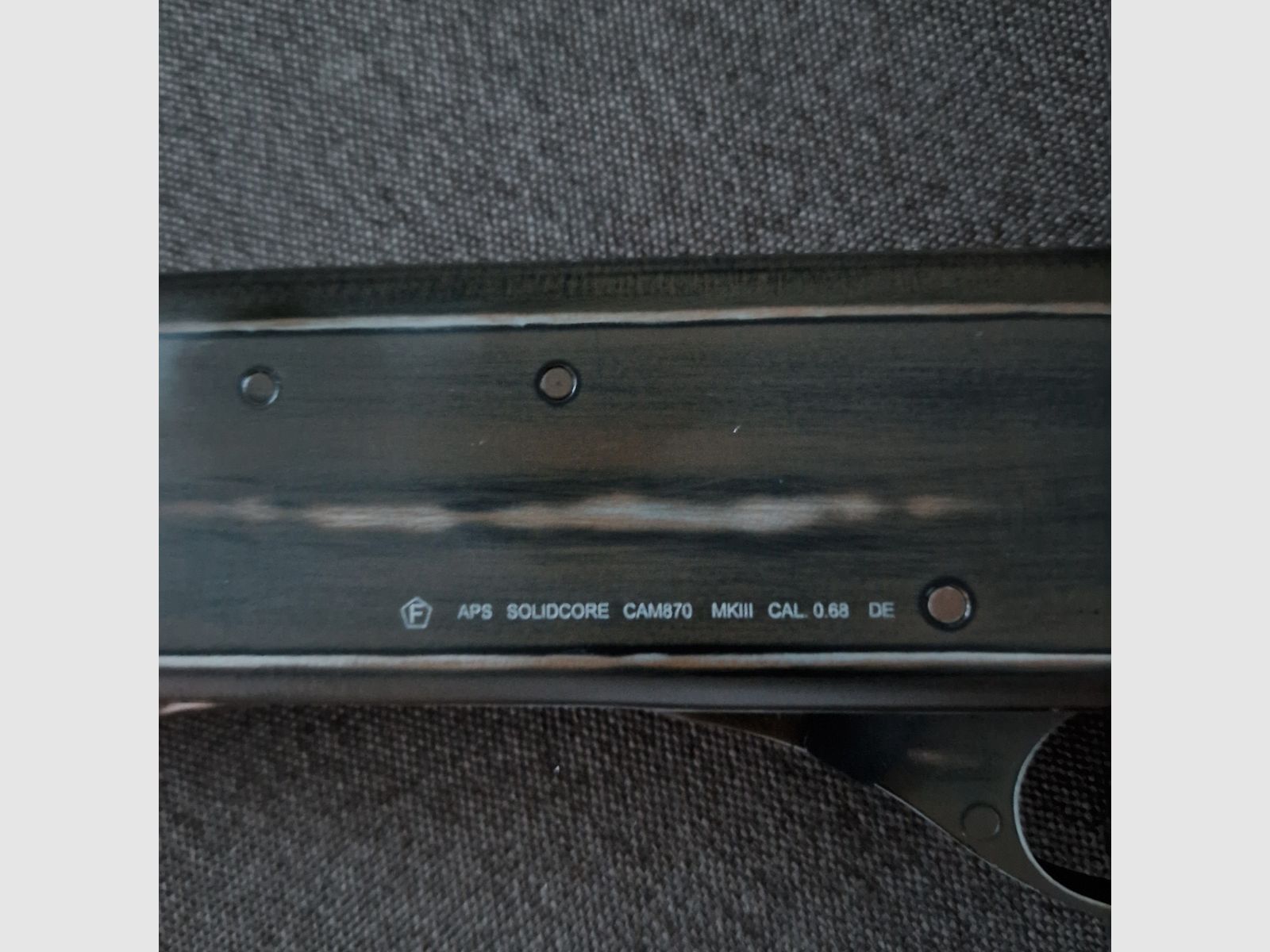 R.A.M CAM870-DB Devil Battle Worn Edition Pump with F marking 2020 gun cal. 0.68