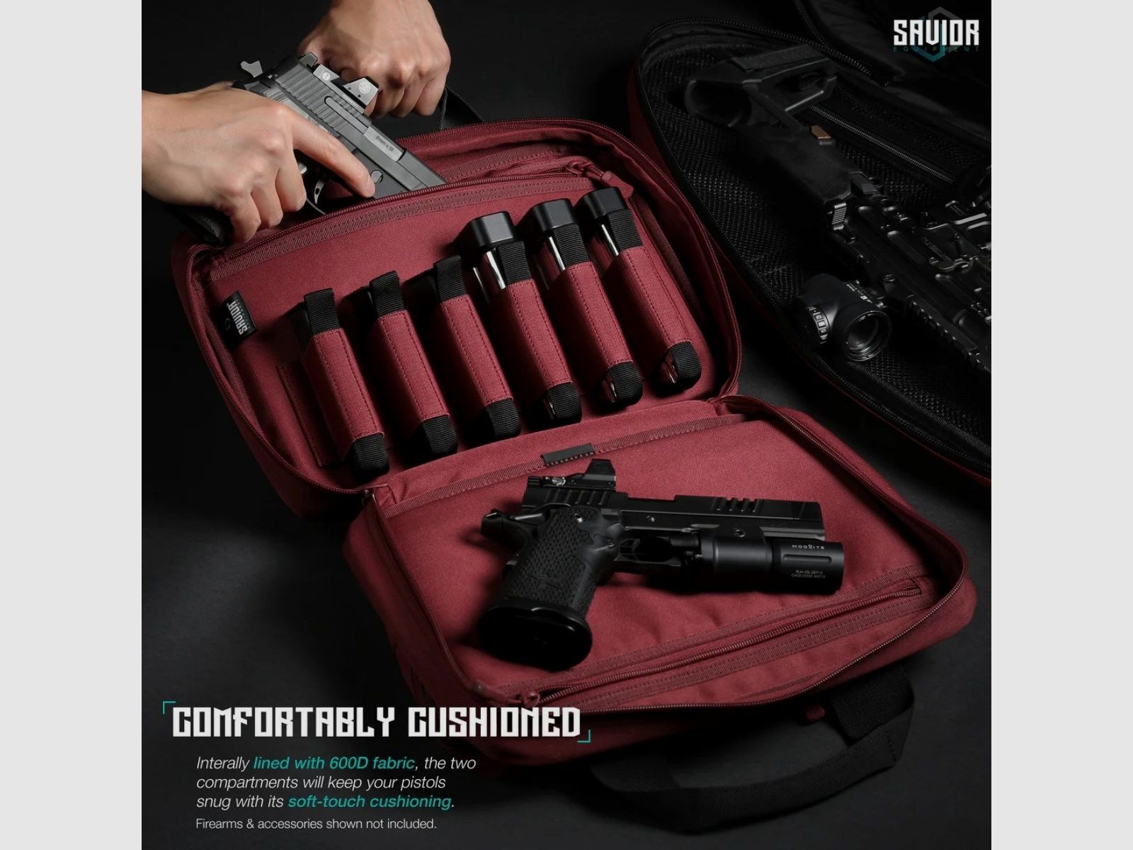 Savior – Bolsa para pistola Specialist – Roja – HC-DGSPORT-WS-RD, imagen 3 de 6