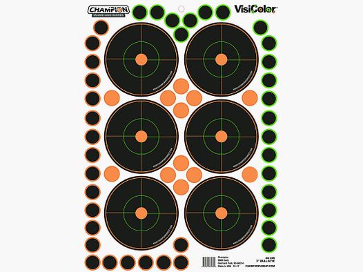 ADHESIVE TARGETS CHAMPION VISICOLOR