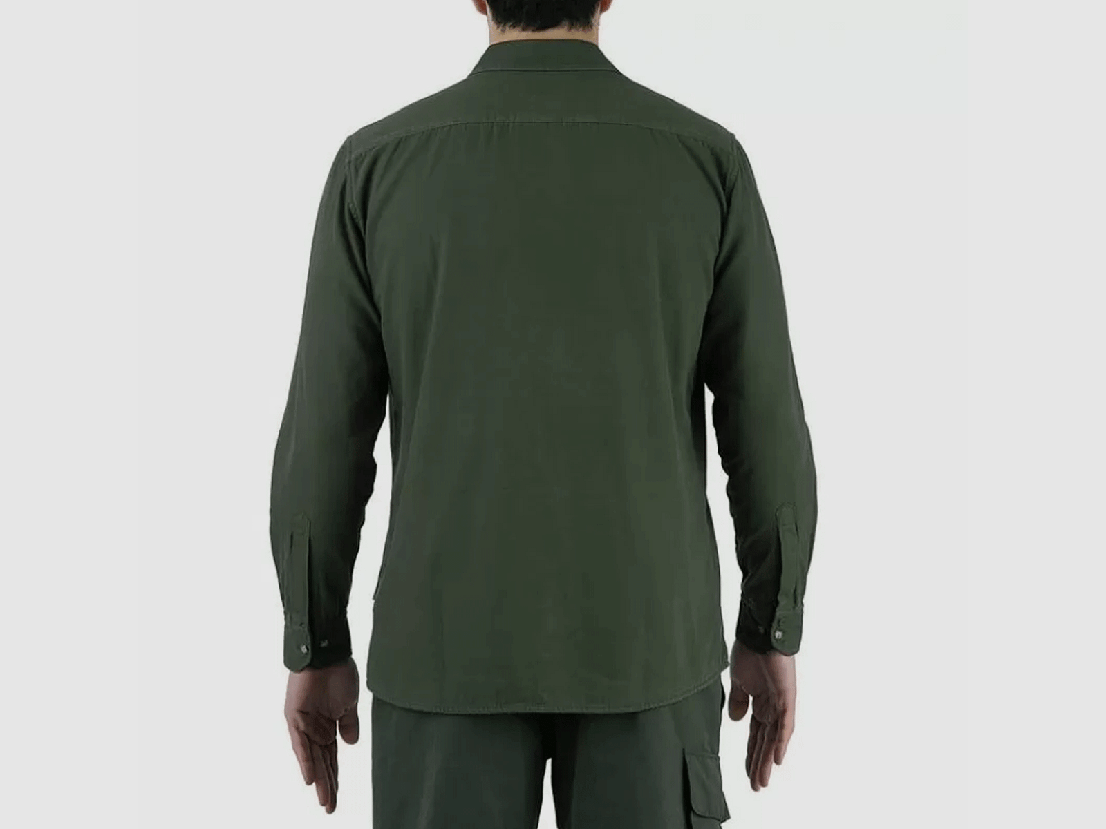 CHEMISE – BERETTA – COTON & FLANEL CHEMISE OVERSHIRT Vert Foncé, image 3 sur 3