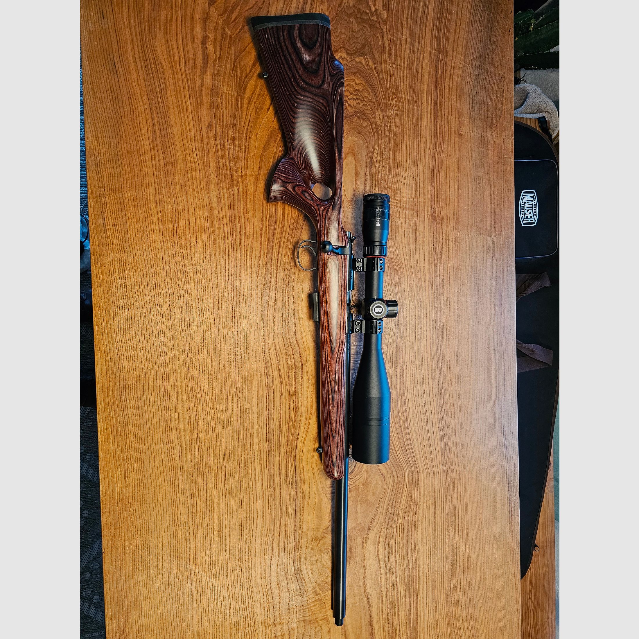 CZ 455 Varmit Thumbhole .17 HMR with Bushnell Nitro 3-18×56