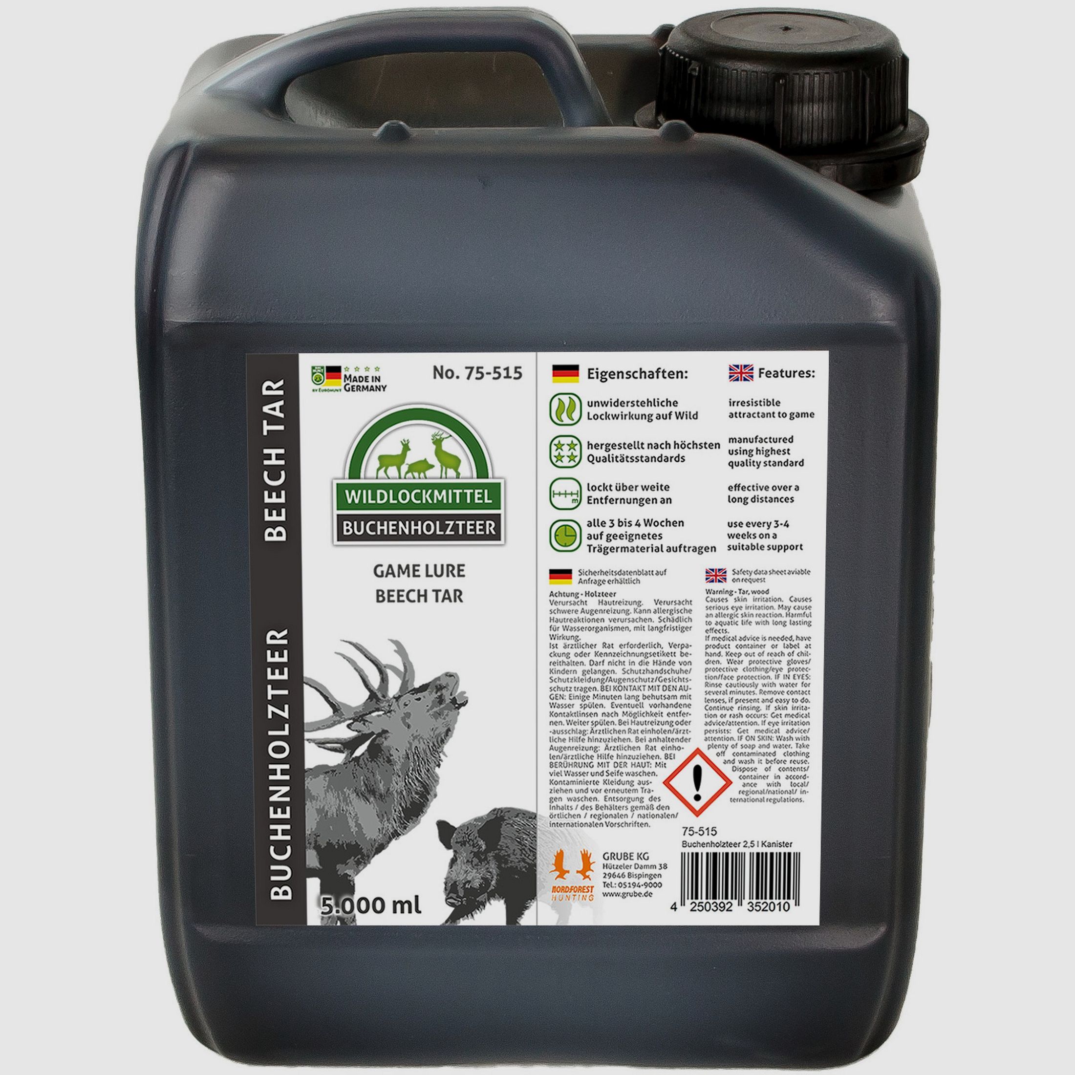 Nordforest Hunting Buchenholzteer im Kanister