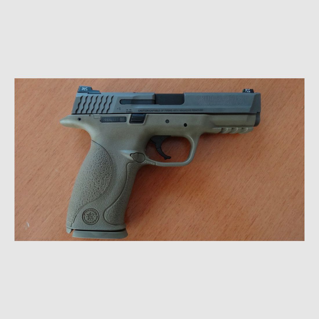 Smith&Wesson SL-PISTOLE : S&W MODÈLE M&P9 VTAC EN TERRE BRUNE PLATE CAL. 9X19 MM, image 3 sur 3