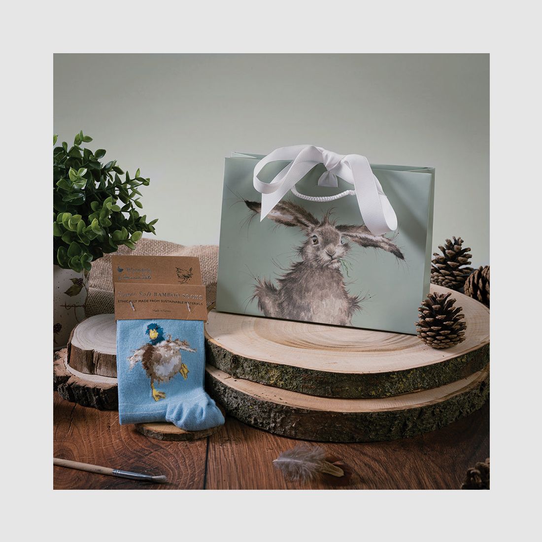 Wrendale Socken "A Waddle and a Quack" mit Ente