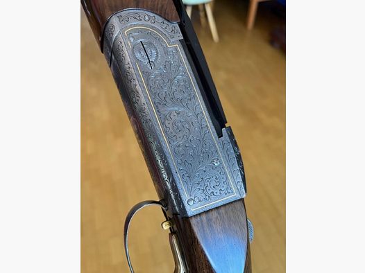 Krieghoff K80 Sporting Custom Shop ręcznie grawerowane, bez lasera, złote inkrustacje, stan idealny, kaliber 12/76