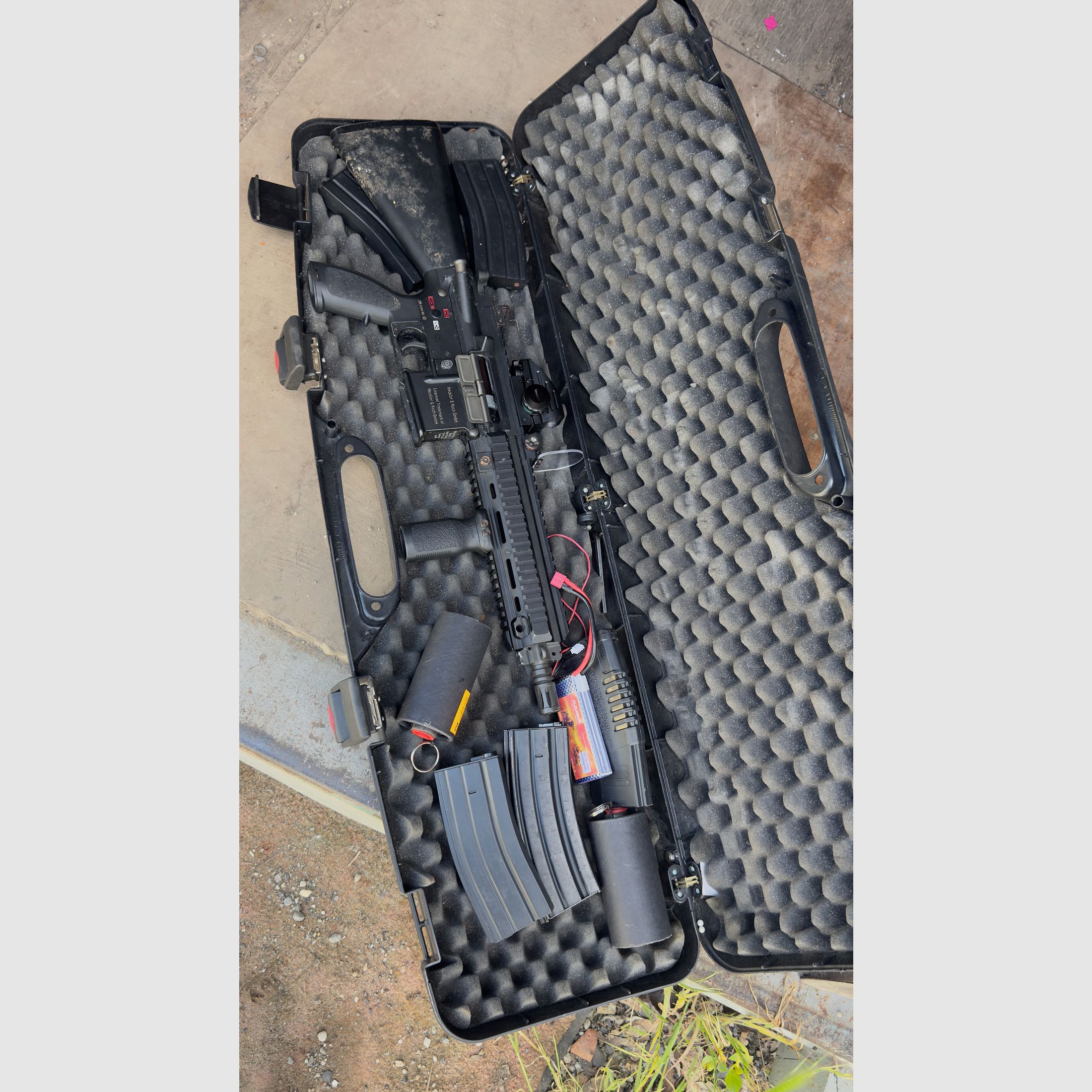 Heckler und Koch Airsoft HK 416 D cal.43 Set Umarex