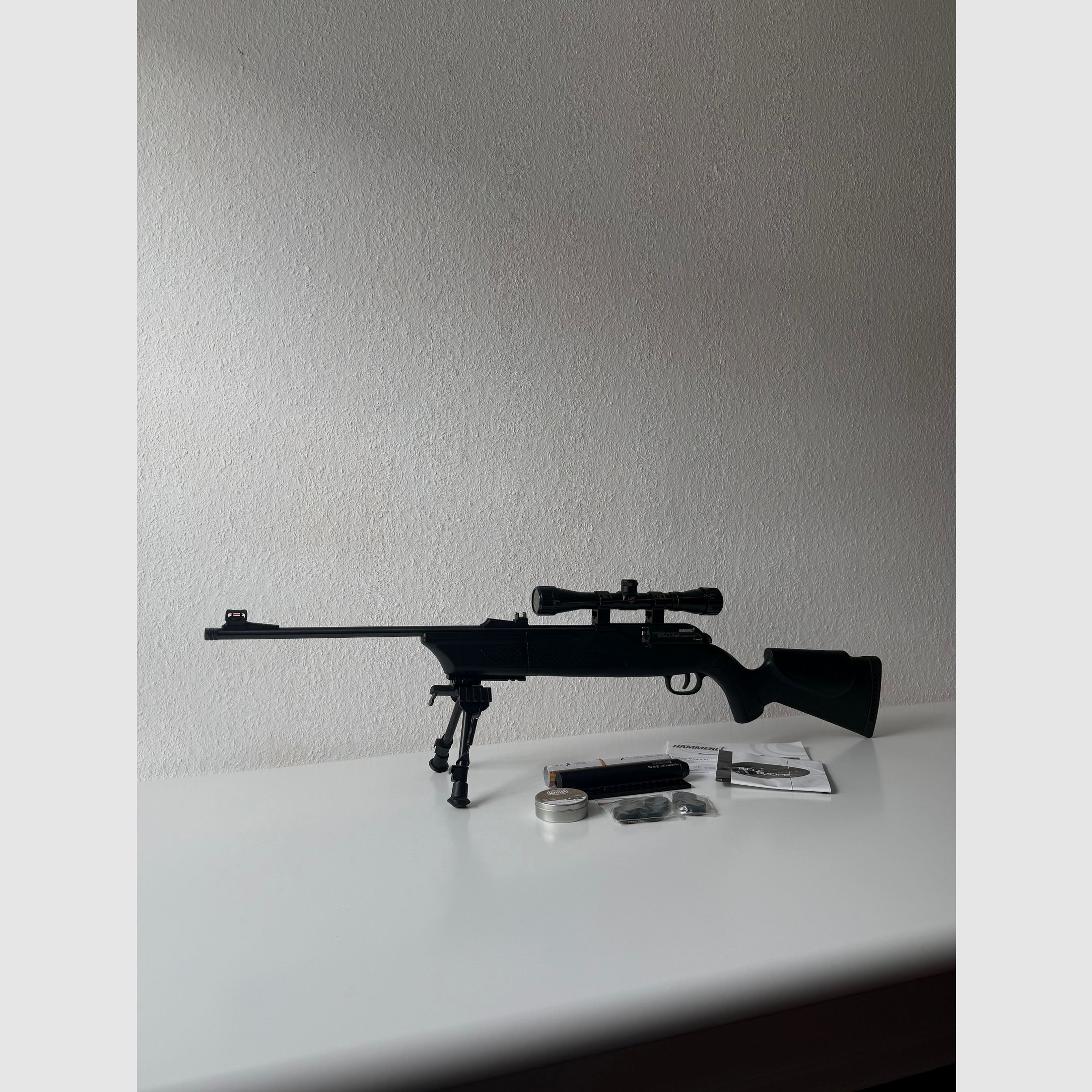 Hämmerli 850 AirMagnum + standaard + richtkijker + demper