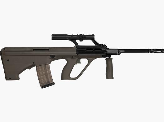 STEYR – Halbauto / AUG SA ARMY (mit Optik 1,5x) / Olive / .223 Rem
