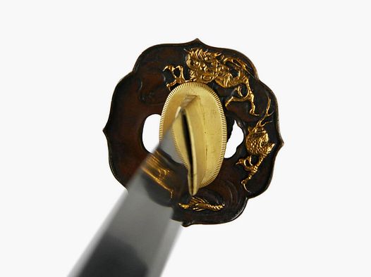 Wakizashi Samuraischwert Kuro Tatsu scharfe Klinge aus Federstahl