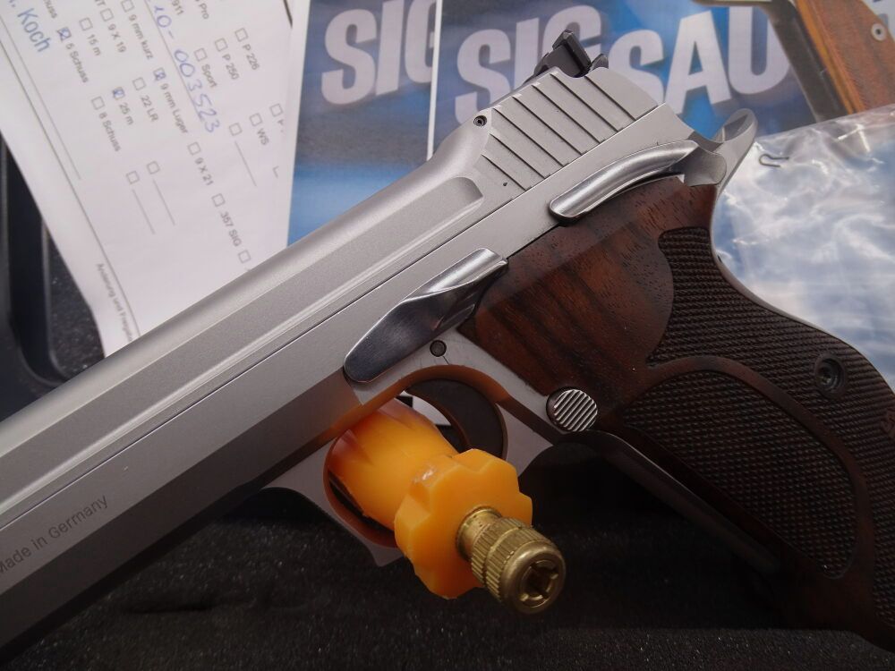 SIG Sauer P210 Super Target Silver 6" Hecho en Alemania P210 Super Target Silver