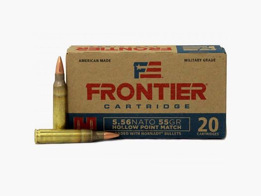 5.56 Nato Hornady FRONTIER® 55 gr HOLLOW POINT MATCH™ VE20