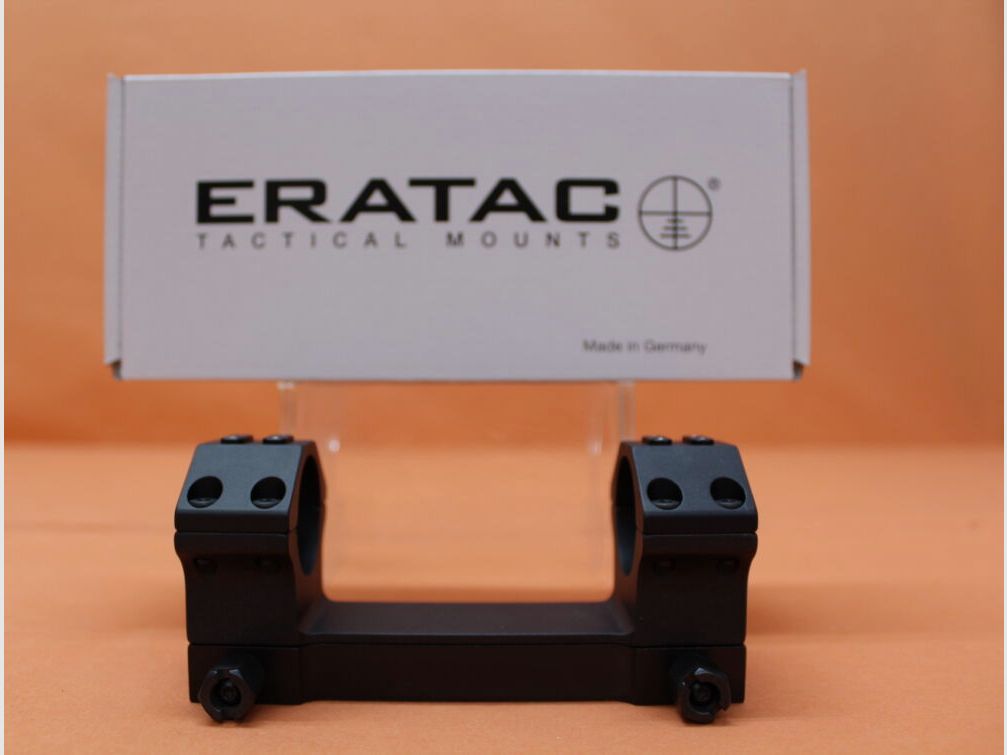 Recknagel Era-Tac Block Mount 30mm (T5013-0020) with Nut, Aluminum Black, Height=20mm for Picatinny Profile