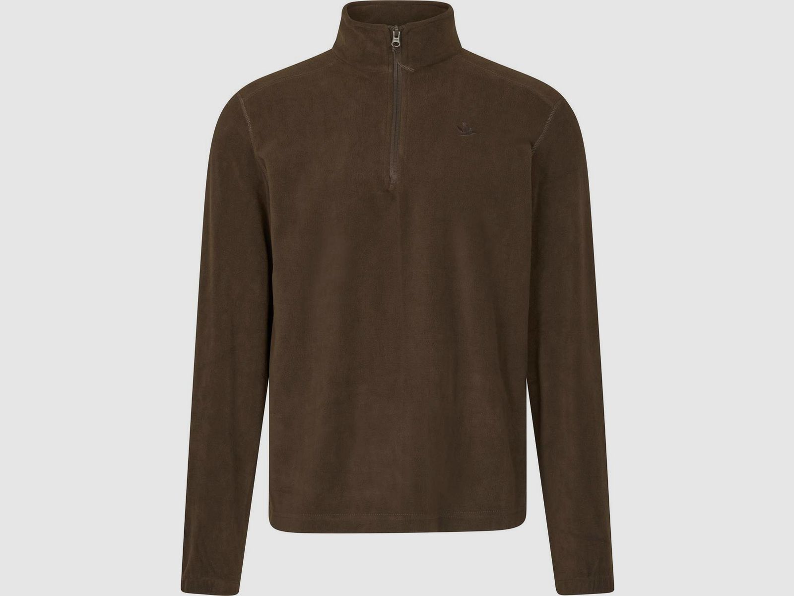 Seeland Benjamin Pullover in Fleece Halfzip Marrone