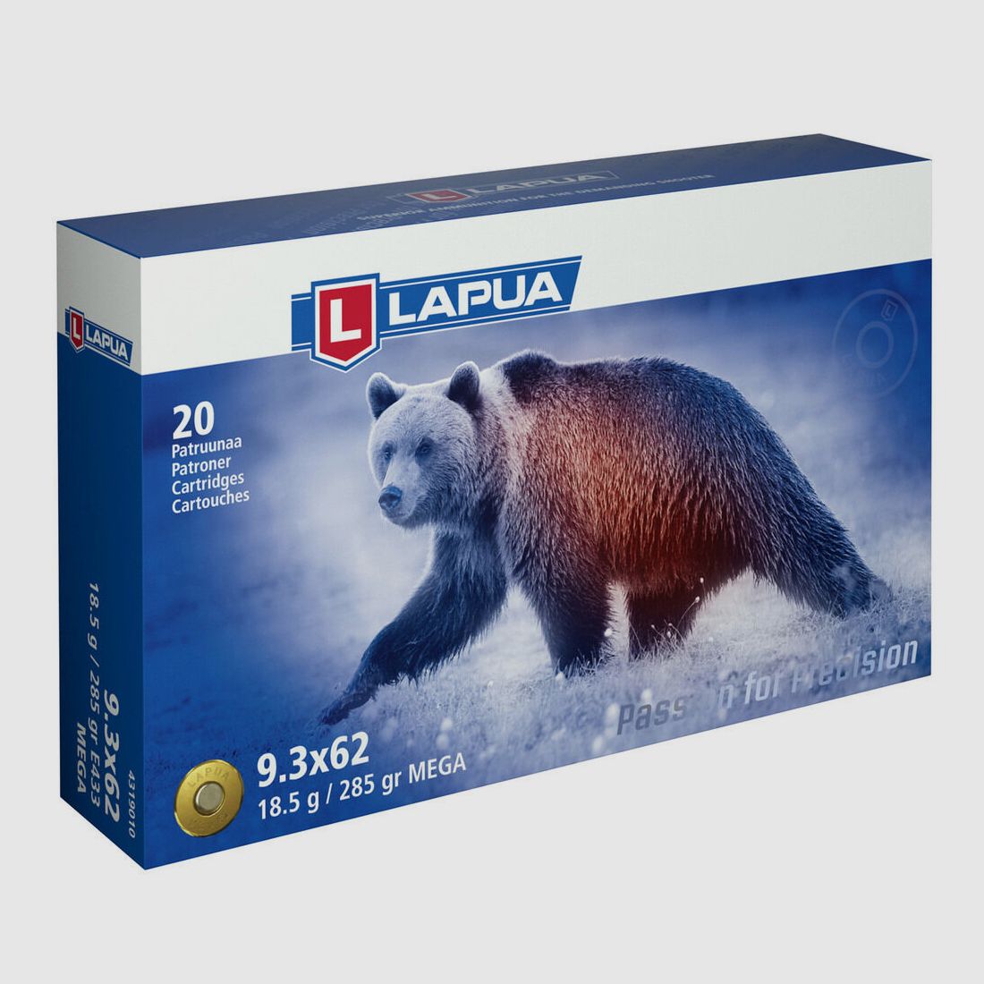 Lapua Mega 18,5g/285grs à20 9.3X62