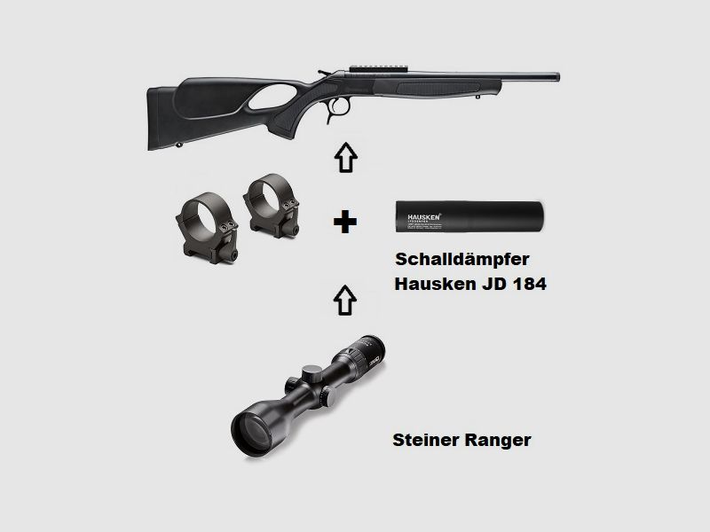 Bergara BA13 TD + Steiner Ranger 2,5-10x50 + Schalld. Hausken + ... / Komplettpaket