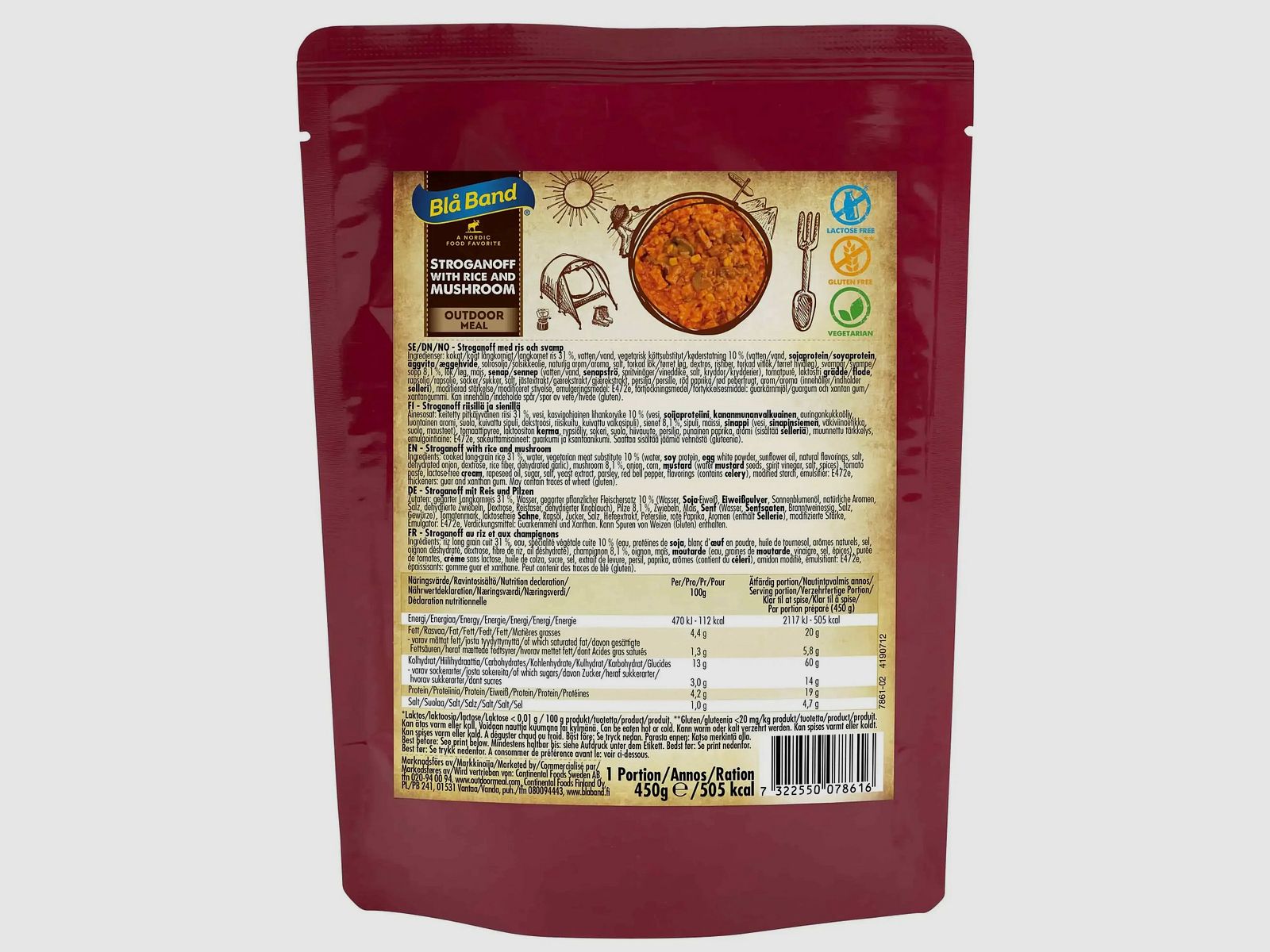 Bla Band Bla Band Stroganoff z ryżem i grzybami