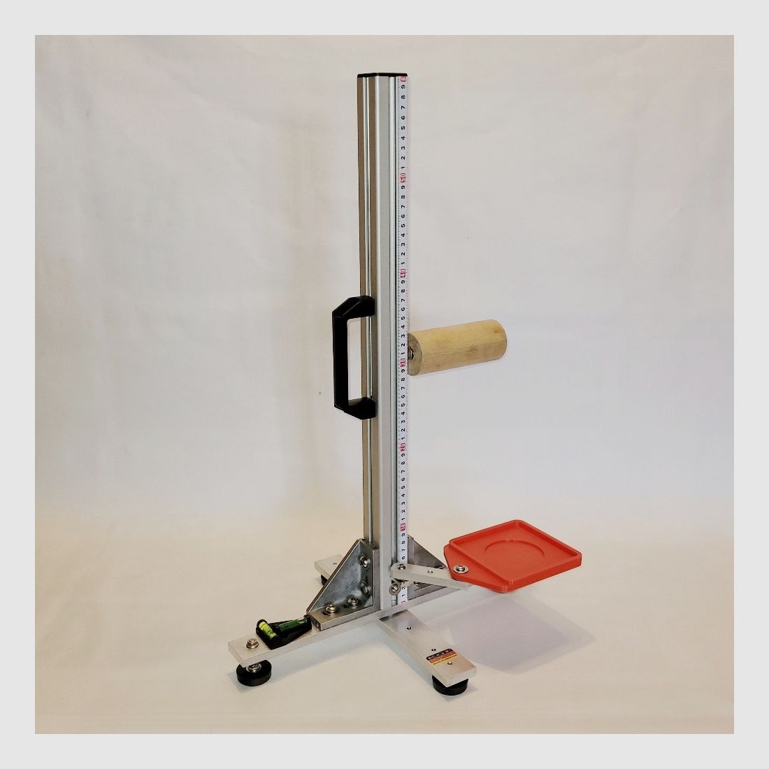 KGF Auflagestativ - Auflageständer Alu X-600-Ultimate klappbar mit Buchenholz-Auflage, Waage, Griff, Maßband + Munitionshalter