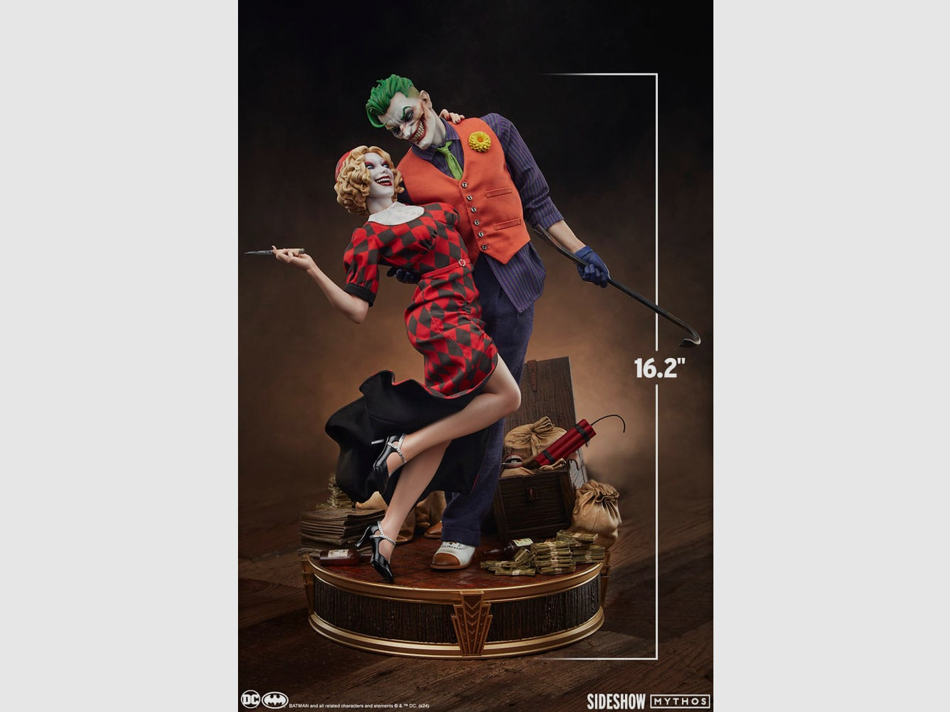 DC Comics Mythos Statue 1/5 The Joker and Harley Quinn: Lawless Love 41 cm | 43335