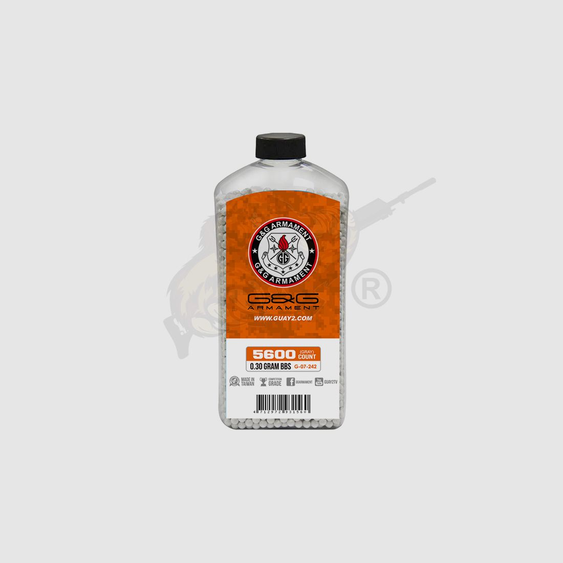 Perfect Airsoft BB`s 0.30g (5.600 Stück) diameter 5,95mm - Grau