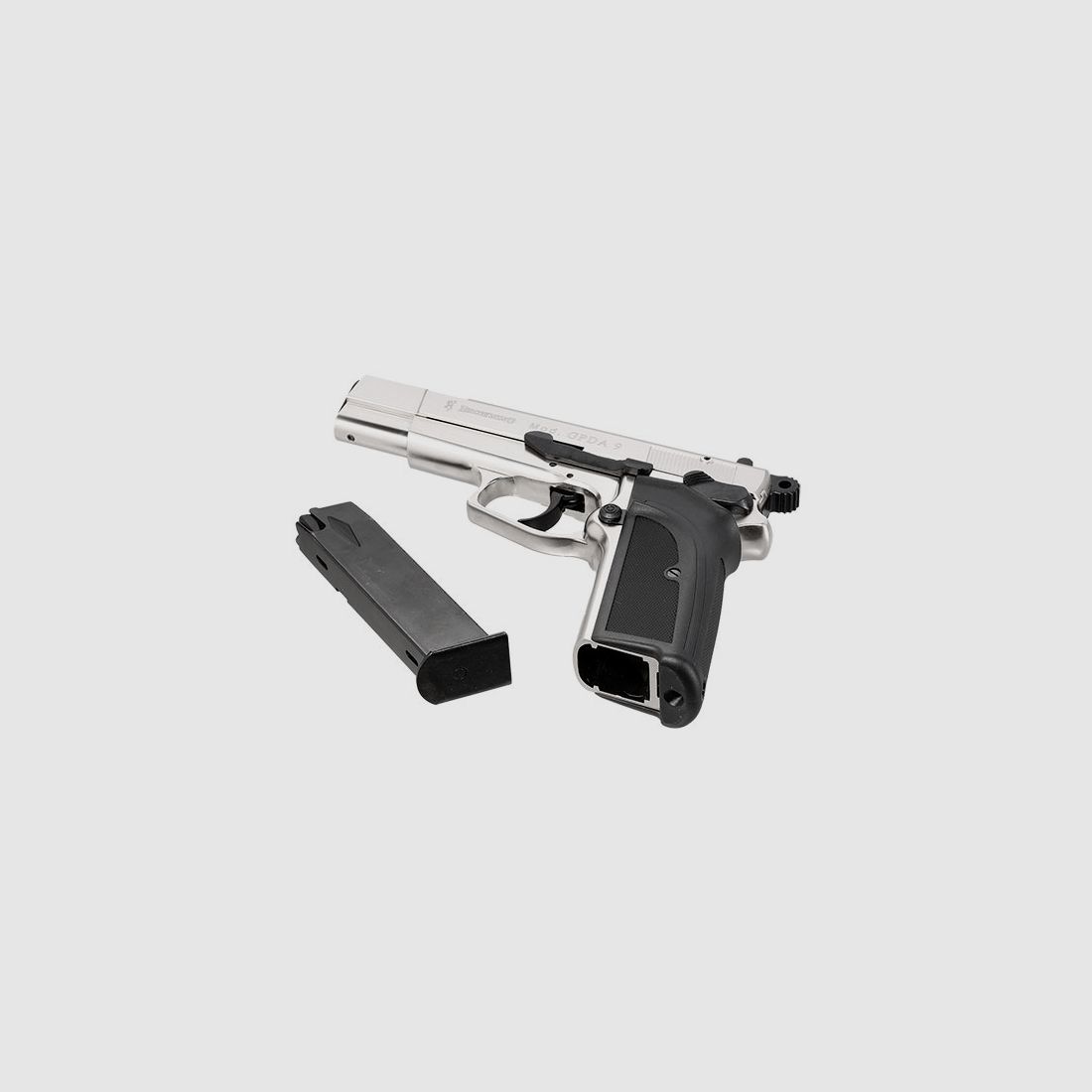 Browning GPDA 9 Blank-Firing Pistol (9 mm P.A.K.), Nickel-Plated – New & in Original Packaging, image 5 of 8
