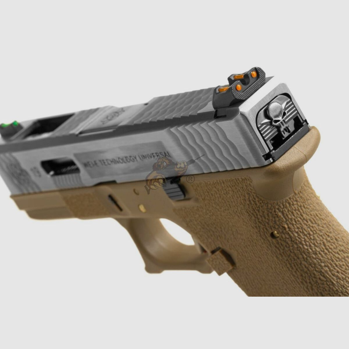 WE Custom 19 Metall Version Dual Tone Desert GBB -F-, Bild 6 von 9
