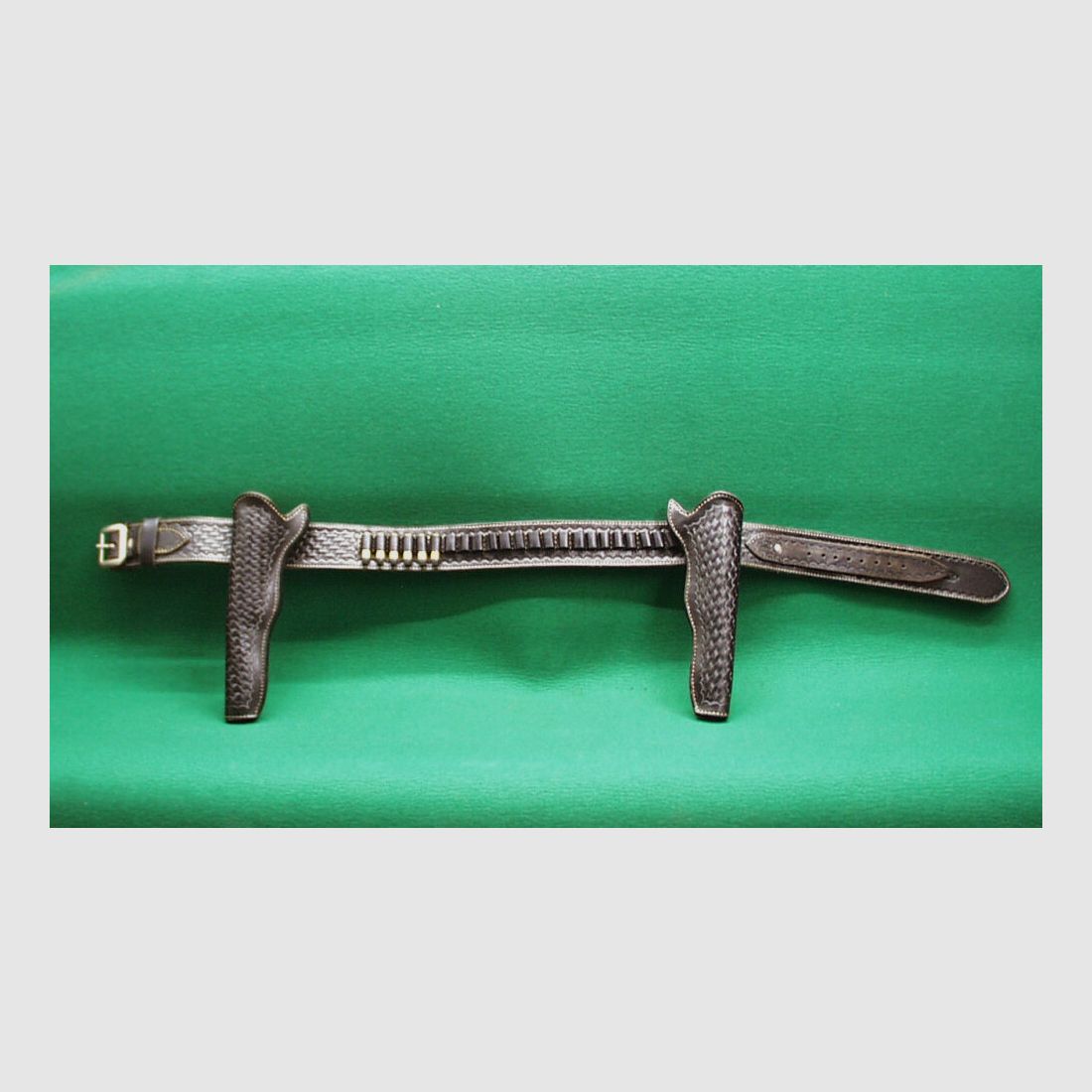 Ceinture en cuir sur mesure, noire, Largeur : 6 cm, image 4 sur 4