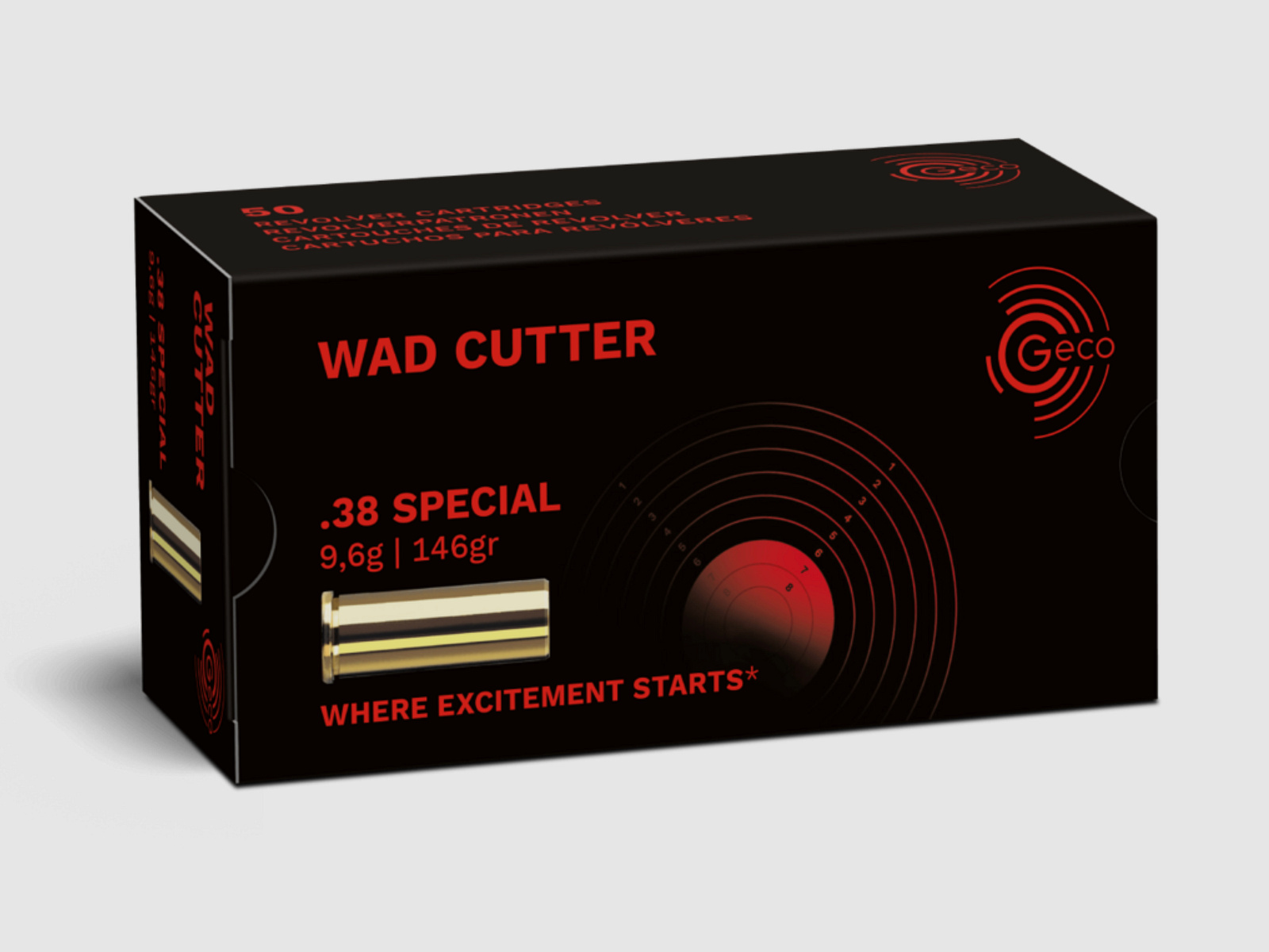 Geco 2317536 .38 Special WC WAD CUTTER 9.6 g 146gr