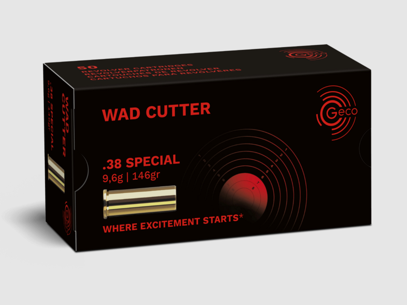 Geco 2317536 .38 Special WC WAD CUTTER 9,6 g 146gr
