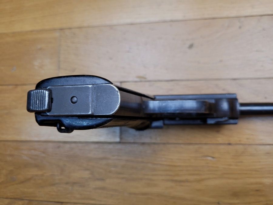 Sehr schöner Walther P38 Pistol – Seltene Mauser-Fertigung während der französischen Besatzung für Indochina – Seltenes Code SVW46 – Originalbrünierung – Mono-Seriennummer – TBE +, Bild 8 von 18