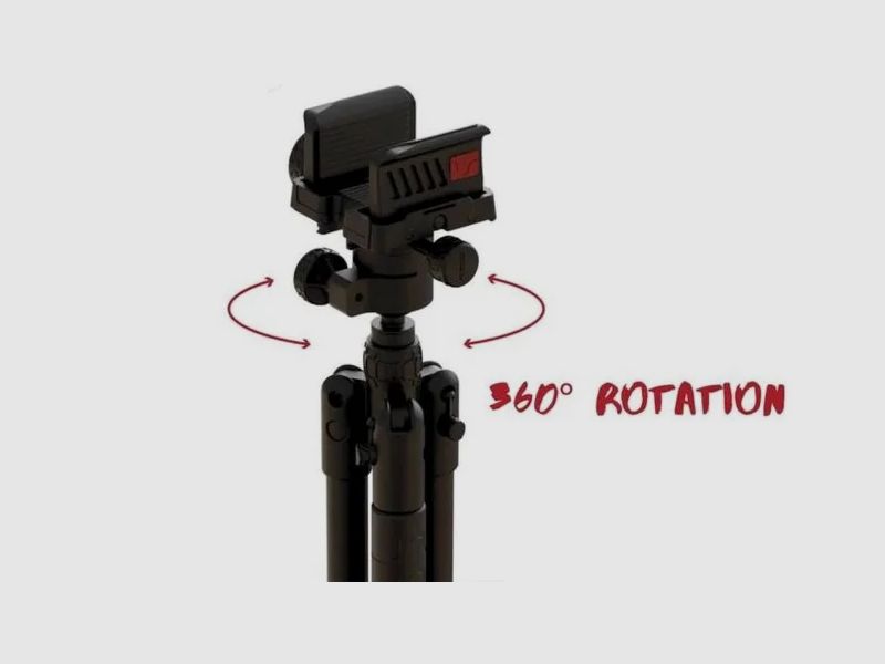 BOG Tripod Schießstock DeathGrip Infinite Carbon – 360°-Drehung, Bild 7 von 9