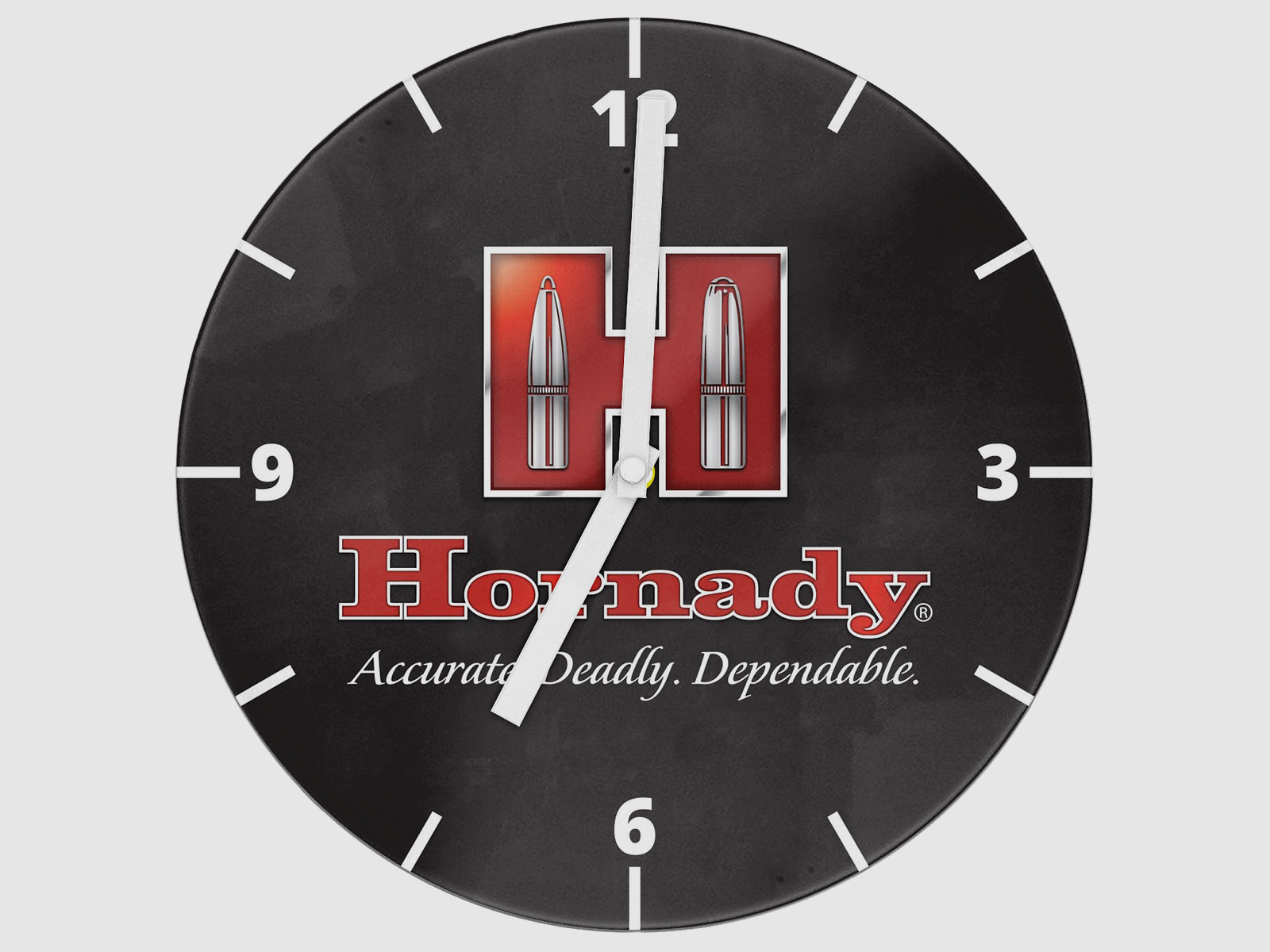 Hornady "H" Wall Clock 18" / 45.7 cm Black Red