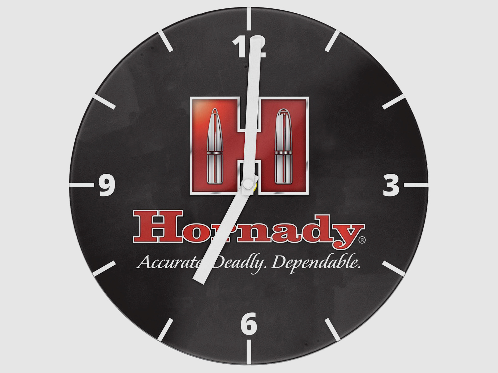 Reloj de pared Hornady "H" 18" / 45,7 cm Negro Rojo