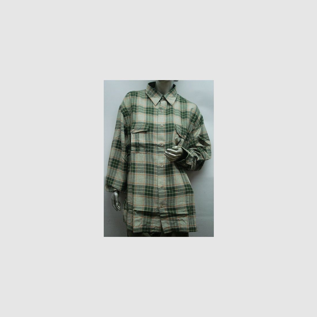 Hemd York Flanell 1/1-Arm - kariert, Gr. L