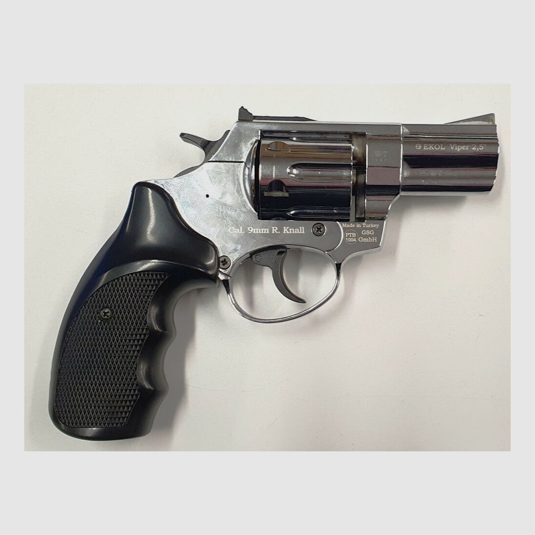 Revólver de detonación Ekol Viper 2,5'', 9mm R.K., cromado, usado