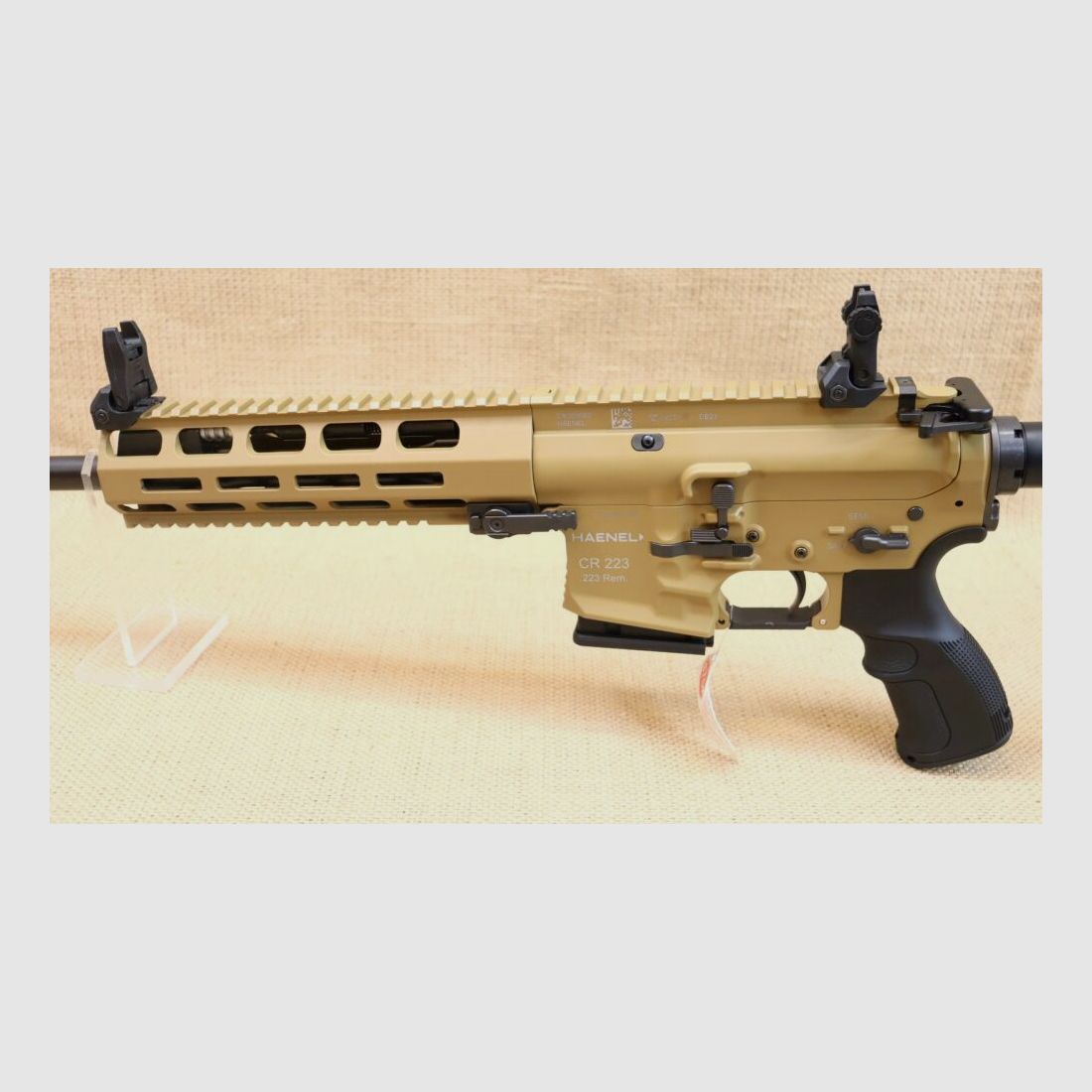 Haenel CR223 in Farbe Sand, inkl. Tasmanian Tiger Rifle Bag, sofort lieferb .223Rem