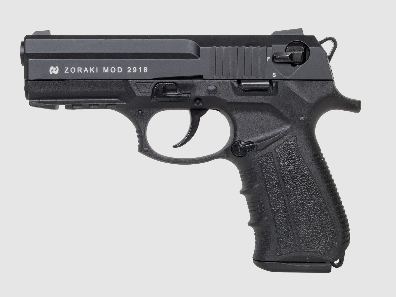 Zoraki 2918 Black 9mm P.A.K. - Gas Signal