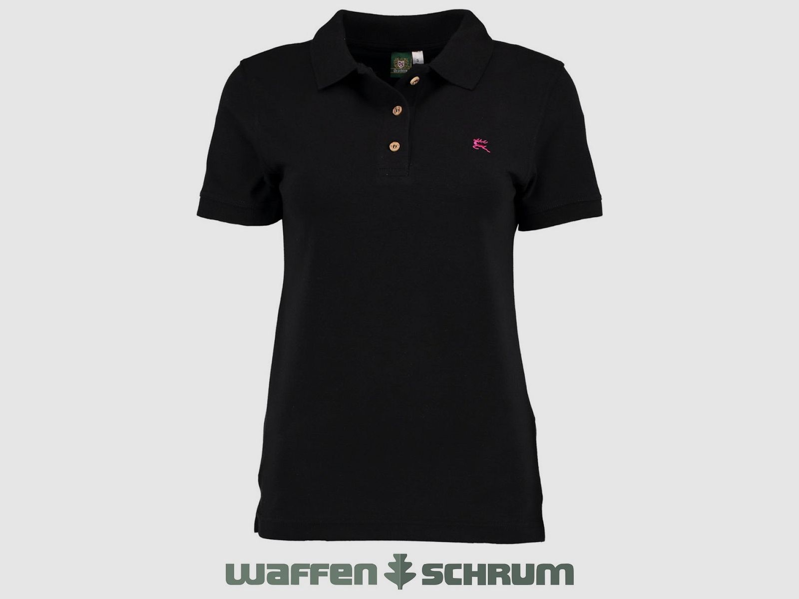 OS Trachten Poloshirt Hirsch-Stick