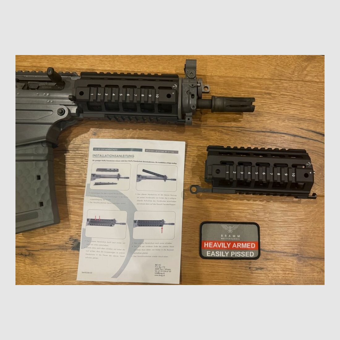 B&T AG Picatinny Handschutz 4x NAR für SIG SG 552 / 553