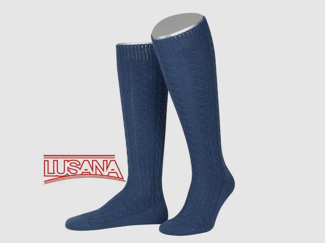 Lusana Trachtenstrumpf in Blau (10)