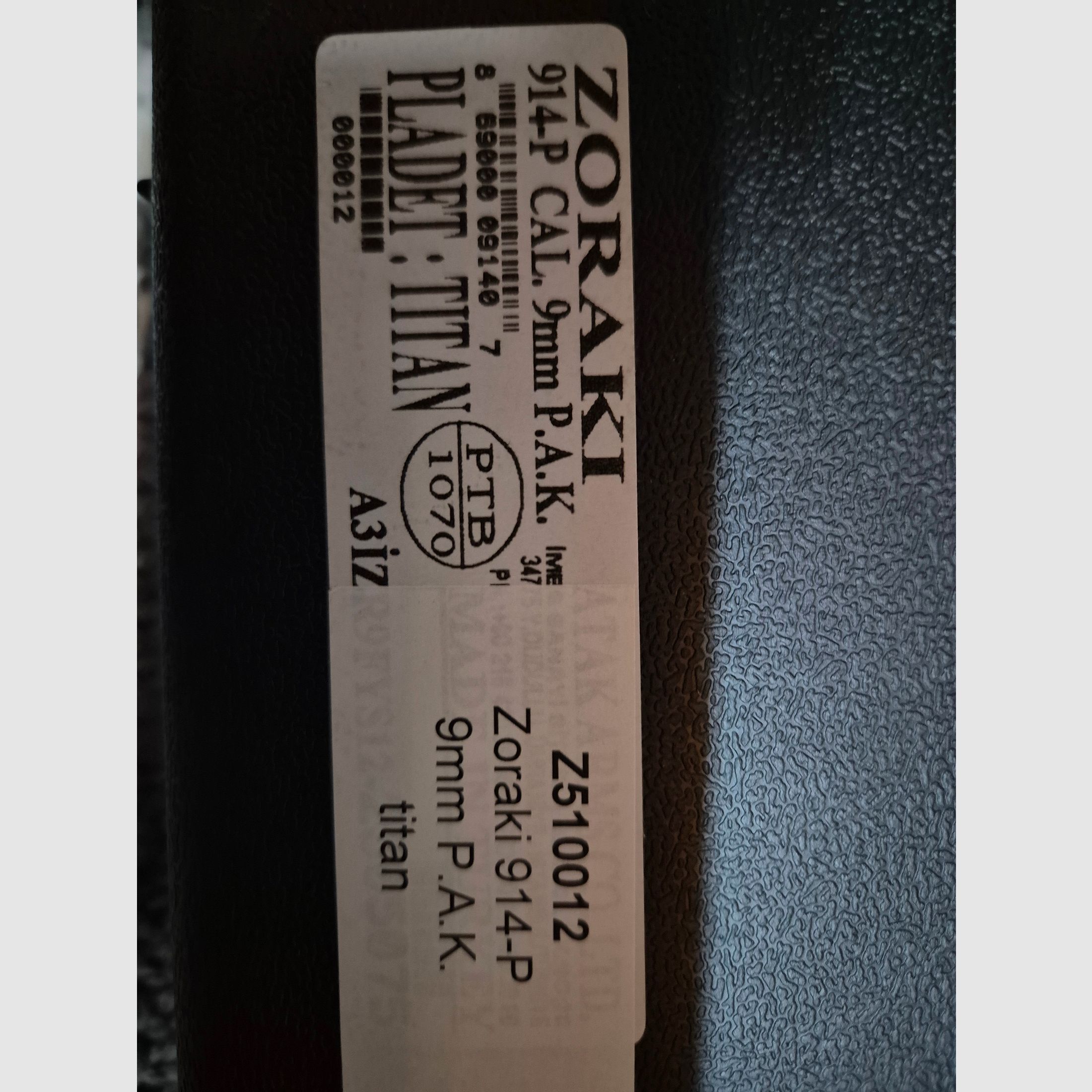 Zoraki 914 Titan incluido 50 disparos y estrellas