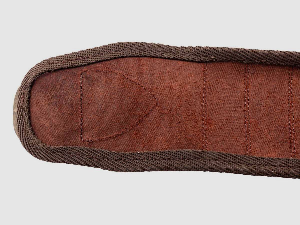 Patronengürtel aus braunem, gewachstem Leder - Country Sellerie - 20 Röhren Kal.20, Bild 5 von 5